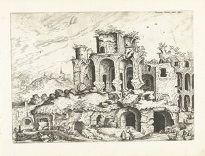 Troisième vue des ruines du Palatin - Johannes of Lucas van Doetechum (attributed to)