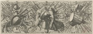 Frise avec un tambour double (Panoplia sev armamentarium) - Johannes of Lucas van Doetechum