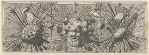Panoplie. Frise avec des armes romaines, partie supérieure - Johannes of Lucas van Doetechum