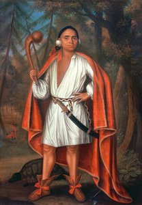 Etow Oh Koam, roi des Nations de la Rivière, 1710