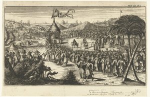 Représentants néerlandais devant Koxinga - Johannes van Baden