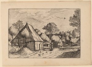 Cour de ferme avec puits
