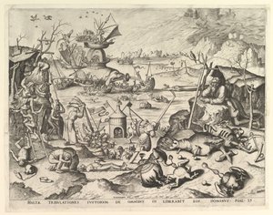 La Tentation de Saint Antoine, n.d. Créateurs : Johannes van Doetecum I, Lucas van Doetecum