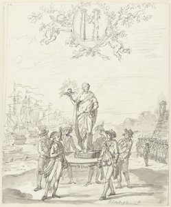Armement général, décoration sur la place Kadijksplein, 1795
