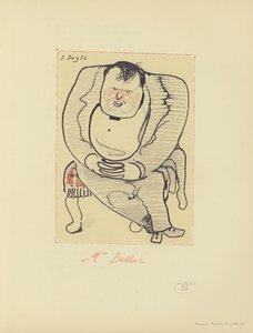 Caricature de Hilaire Belloc, écrivain et historien anglo-français