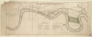 Plan de M. S. Wyatt, les docks de Londres proposés comparés à ceux proposés à l