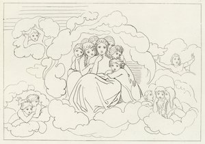 Météores célestes, Paradis, Chant 30 (gravure) - John (after) Flaxman