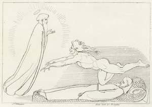 La Contention pour Guido De Montefeltro, Enfer, Chant 27 (gravure) - John (after) Flaxman