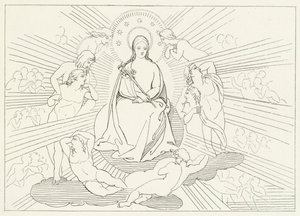 La Vierge Marie, Paradis, Chant 31 (gravure)