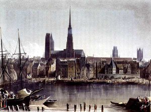 Vue de Rouen, de 