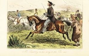 Gentleman anglais avec des favoris dans un bonnet tam o