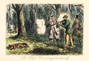 Aristocrate allemand tuant par erreur un renard lors d