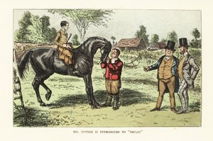 Deux gentlemen anglais évaluant un cheval dans un paddock