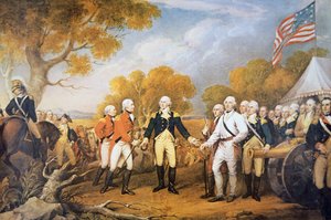 Reddition du général Burgoyne à Saratoga, New York