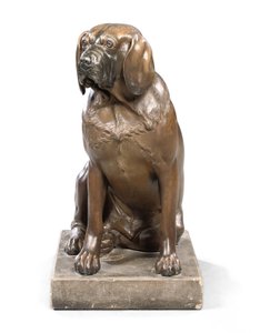 Un modèle de chien George III, c.1760