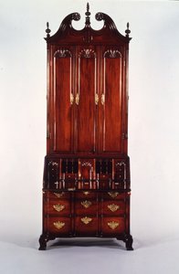 Bureau et bibliothèque Chippendale de Nicholas Brown, vers 1760-70 - John (attr. to) Goddard