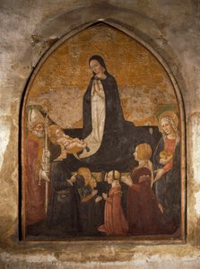 Italie, Milan, Église Sainte-Marie-des-Grâces, Chapelle de la Tour, Vierge adorant l