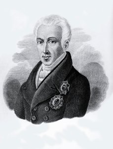 Portrait du comte Ioannis Antonios Kapodistrias (1776-1831), président de la République grecque de 1828 à 1831, gravure - Walter Charles Mills