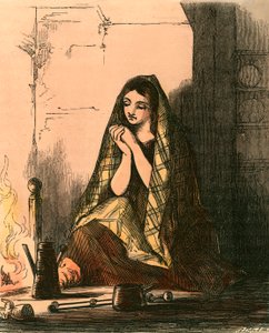 Cendrillon dans le coin de la cheminée - John Absolon