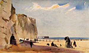 Scène côtière, Normandie, vers 1860, 1934 - John Absolon