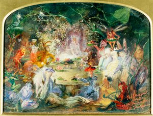 Le croquis original pour Le banquet des fées - John Anster Fitzgerald
