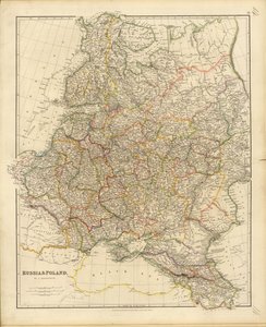 Carte de la Russie et de la Pologne, 1832