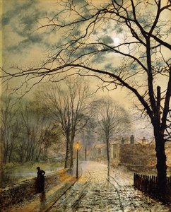Promenade au clair de lune, Bonchurch, île de Wight - John Atkinson Grimshaw