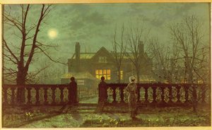 Dame dans un jardin au clair de lune, 1892