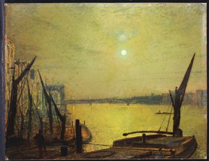 Pont de Southwark depuis Blackfriars de nuit, 1881