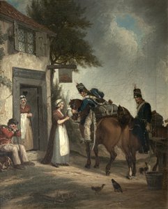 Soldats se Rafraîchissant