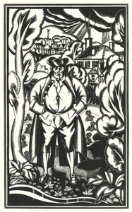 Illustration pour Tristram Shandy par Laurence Sterne - John Austen