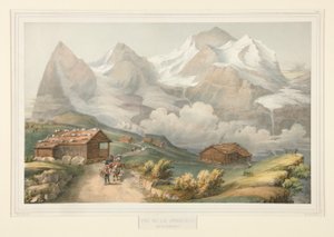 Vue de la Jungfrau prise de la Wengernalp - John Bachmann
