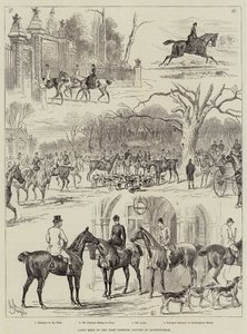 Rassemblement sur la pelouse des chiens de chasse de West Norfolk à Sandringham - John Bagnold Burgess