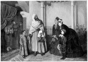 La Présentation, dames anglaises visitant une maison maure, 1875