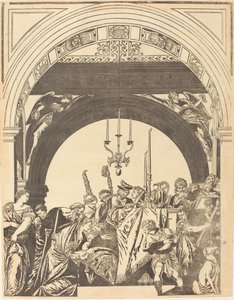 La Présentation au Temple (La Circoncision) - John Baptist Jackson after Veronese