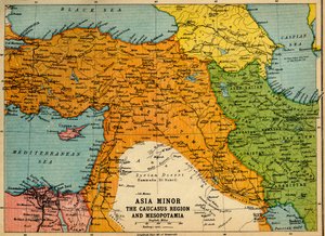Asie Mineure, région du Caucase et Mésopotamie, Première Guerre mondiale