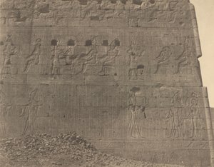 Edfou-Sculptures et inscriptions sur visage oriental,1854 (photo) - John Beasley Greene