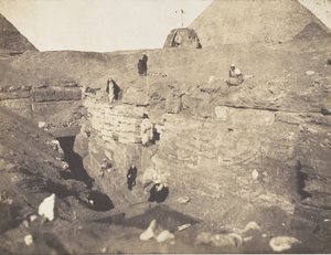 Fouilles près du Sphinx, 1853