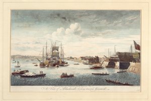 Vue de Blackwall vers Greenwich - John Boydell
