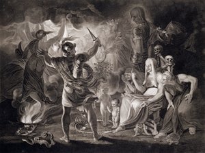 Macbeth, les trois sorcières et Hécate - John Boydell