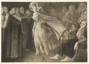 Femme debout parmi les frères recto, vers 1770-1775