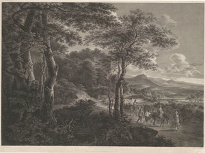 Paysage avec des bandits prisonniers - John Browne