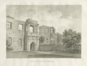 Biddulph Hall (ancien) : dessin sépia - John Buckler