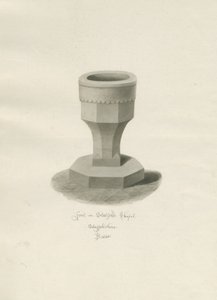 Fonts baptismaux dans la chapelle de Statfold