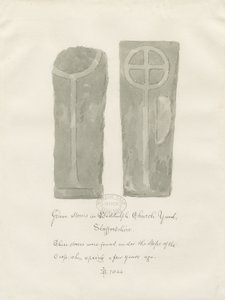 Pierres tombales dans le cimetière de Biddulph
