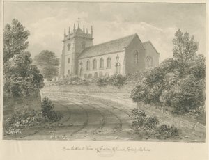 Église de Horton: dessin sépia - John Buckler