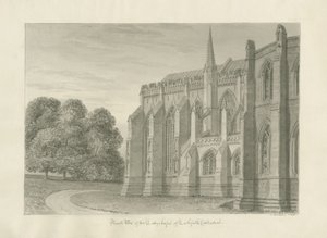 Cathédrale de Lichfield - Vue nord - John Buckler