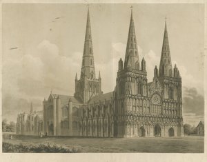 Cathédrale de Lichfield - Vue Nord-Ouest