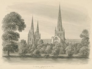 Cathédrale de Lichfield - Vue Sud