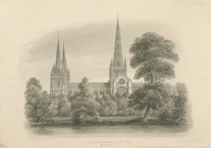Cathédrale de Lichfield - Vue sud